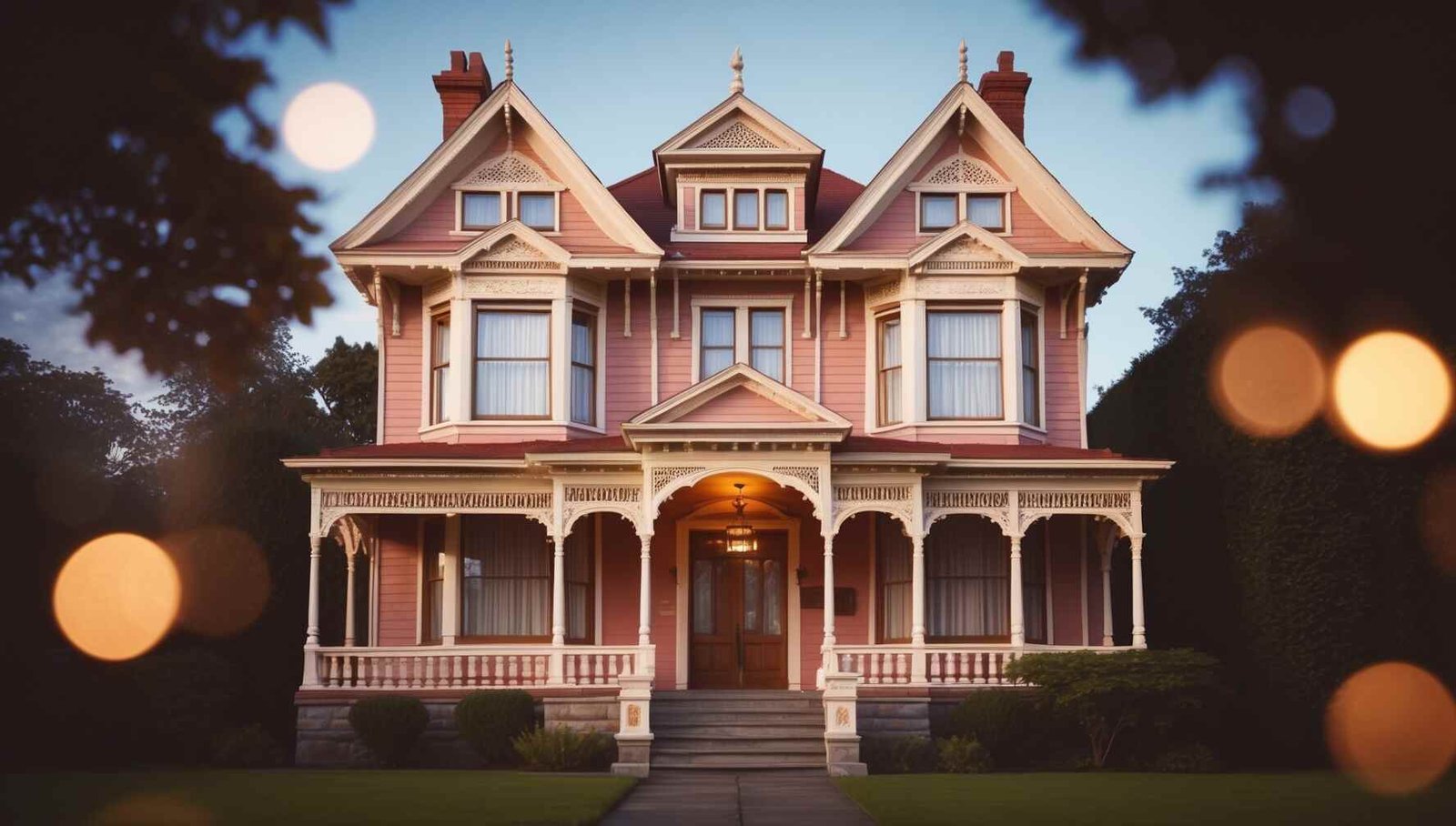 Victorian home in rosewood and cream